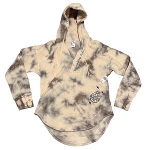 Disney Star Wars Womens Tie Dye Hope Is Not Lost Embroidered Hoodie- Size XS NWT